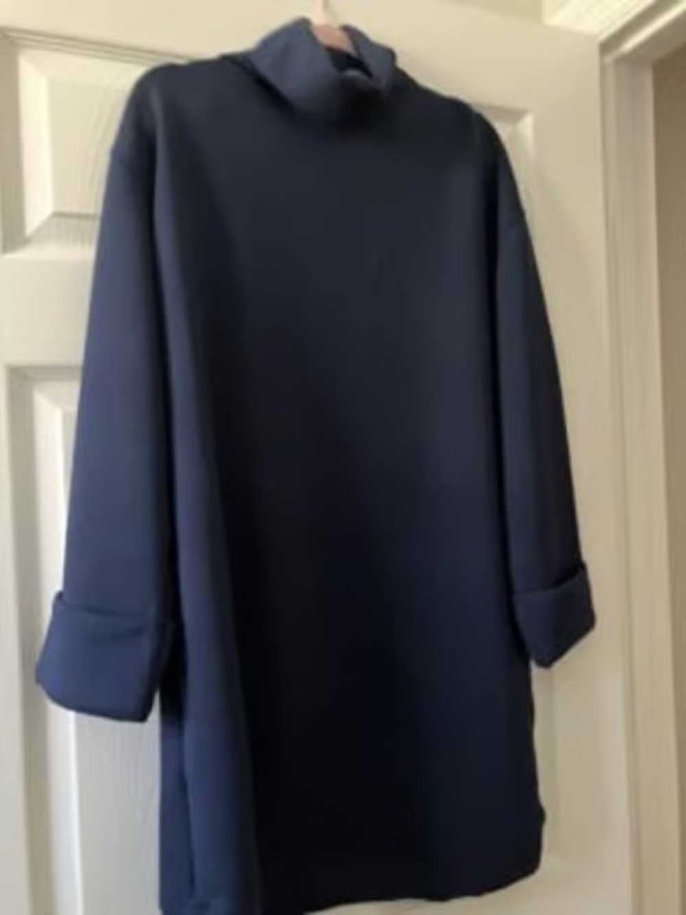 NWT SPANX Air Essentials Turtle neck dress in Timeless Navy
